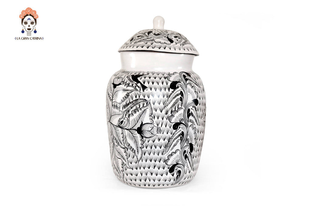 Water Jar Flowers and Birds - Huancito - 18.3 in. Pablo Huancito