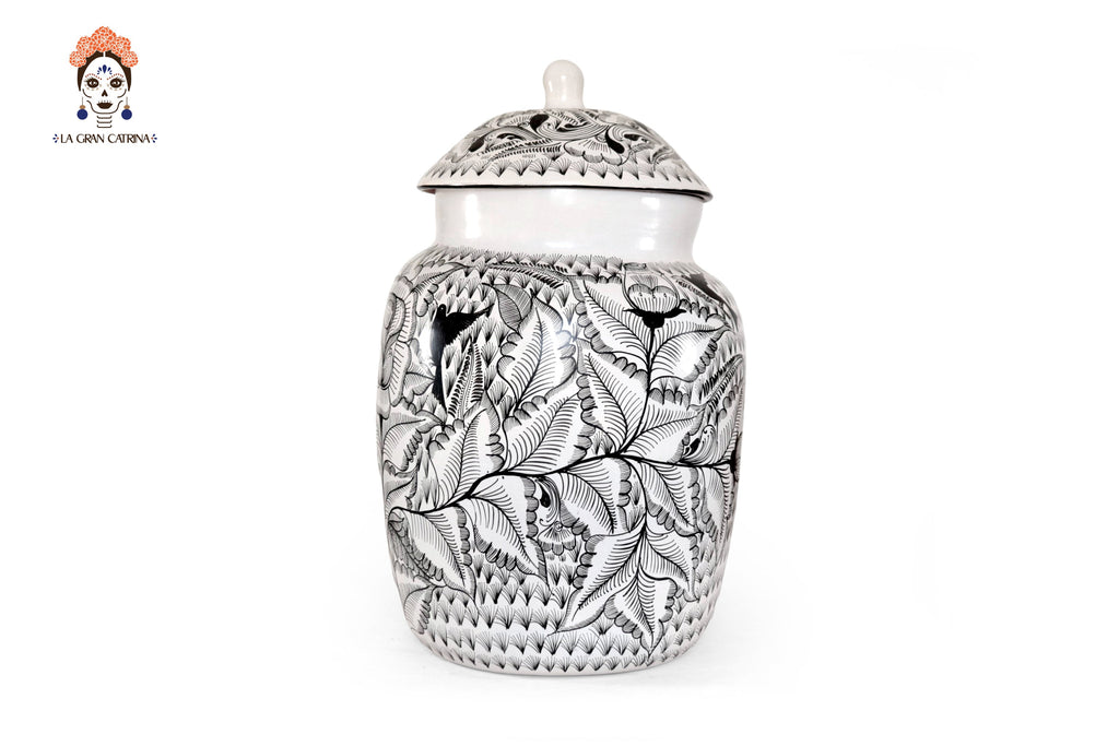 Water Jar Flowers and Birds - Huancito - 18.3 in. Pablo Huancito