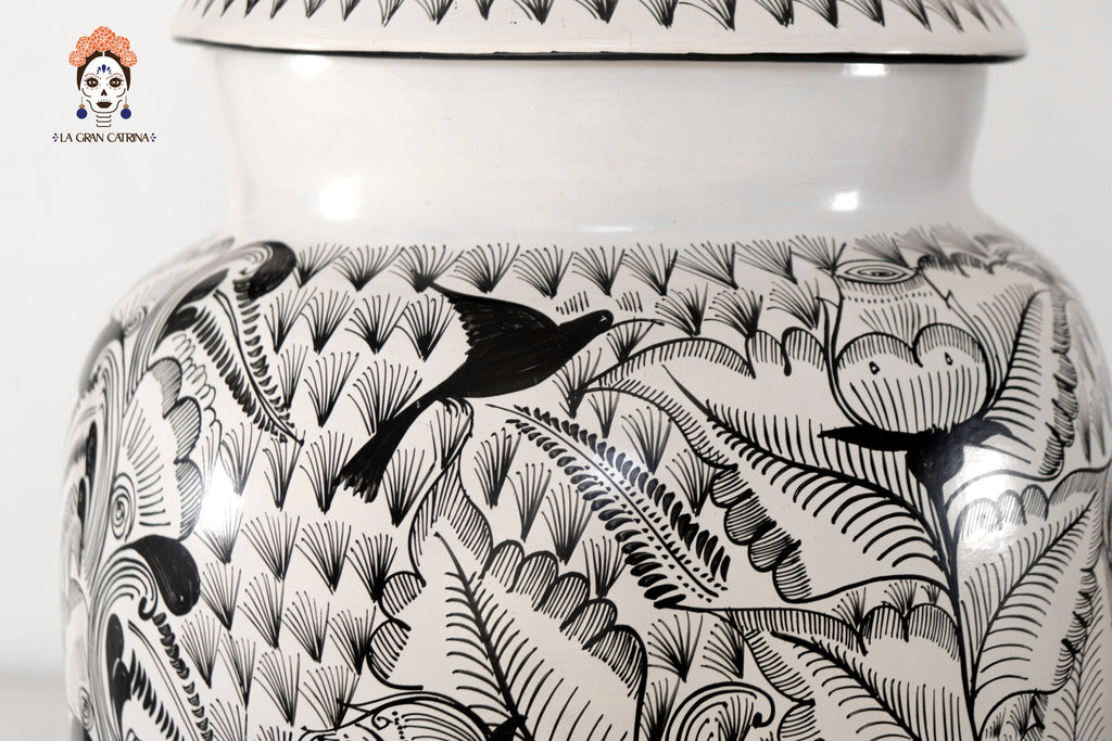 Water Jar Flowers and Birds - Huancito - 18.3 in. Pablo Huancito