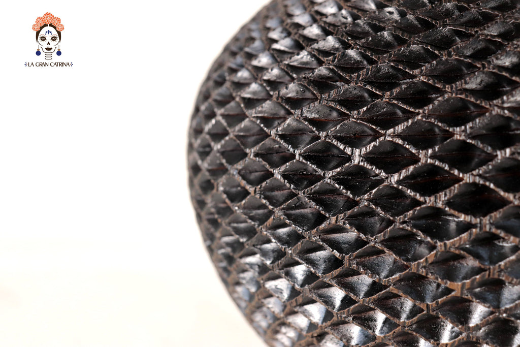 Black Clay Vase II 9.4 in. - Made to Order Tere Oax