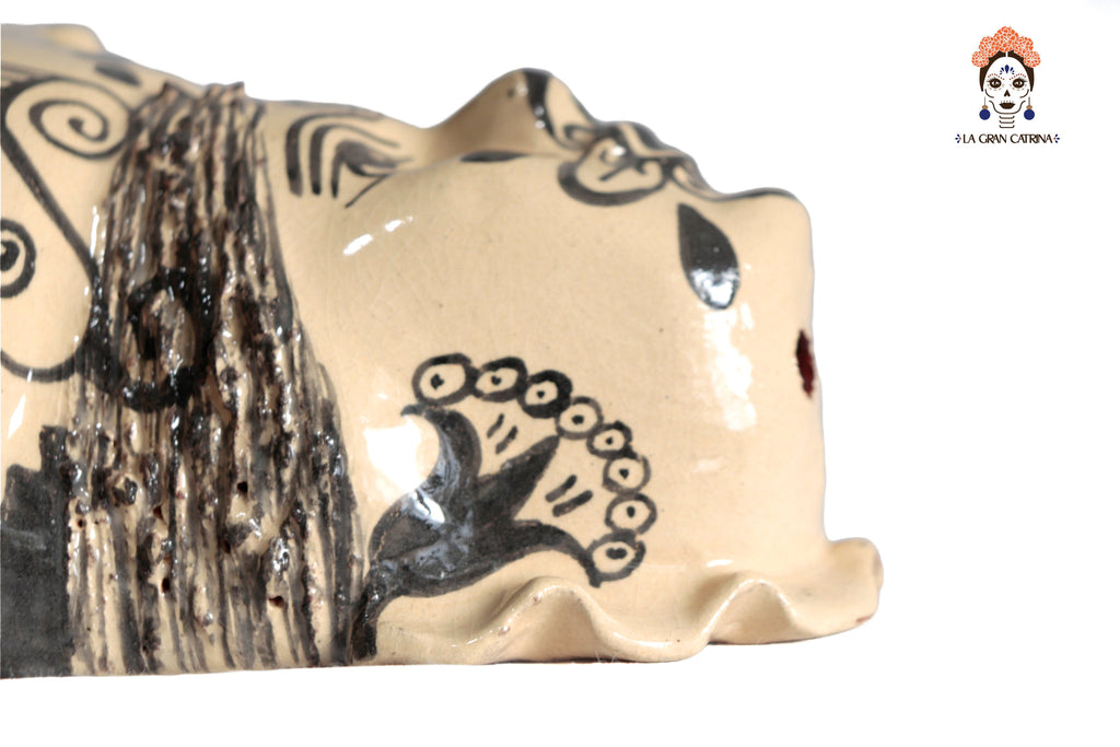 Set of planters child face - 4 pieces Tzintzuntzan