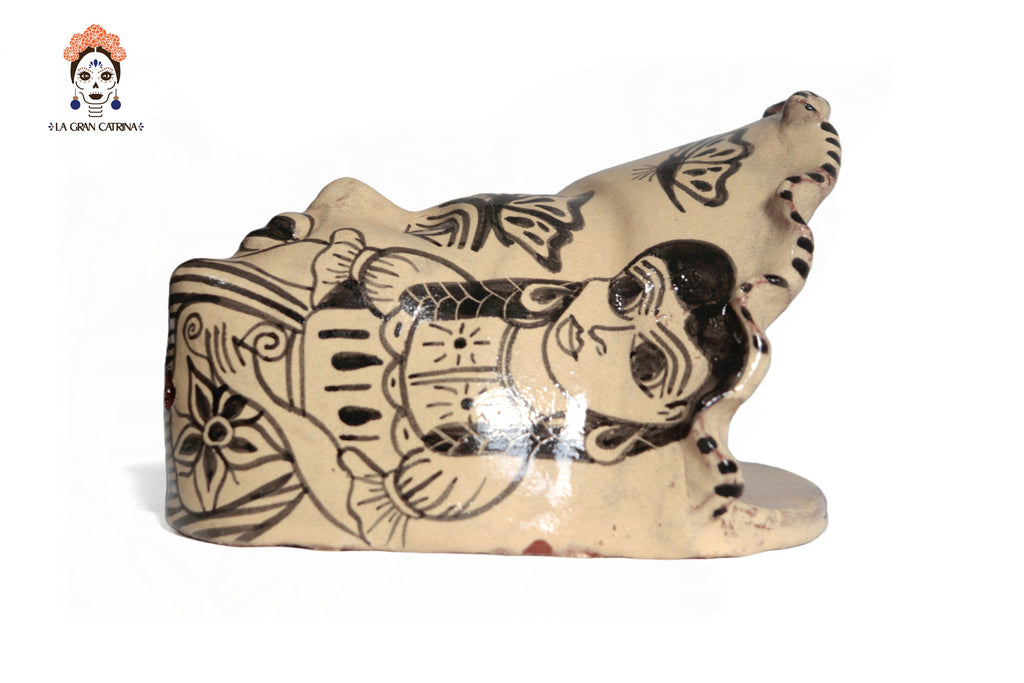 Set of planters child face - 4 pieces Tzintzuntzan