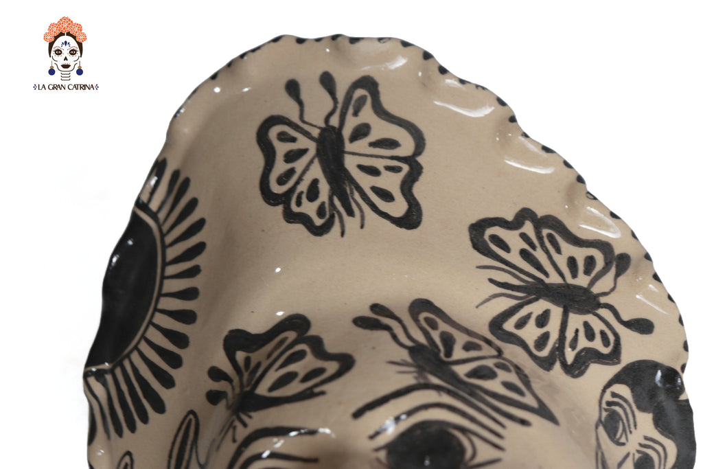 Set of planters child face - 4 pieces Tzintzuntzan