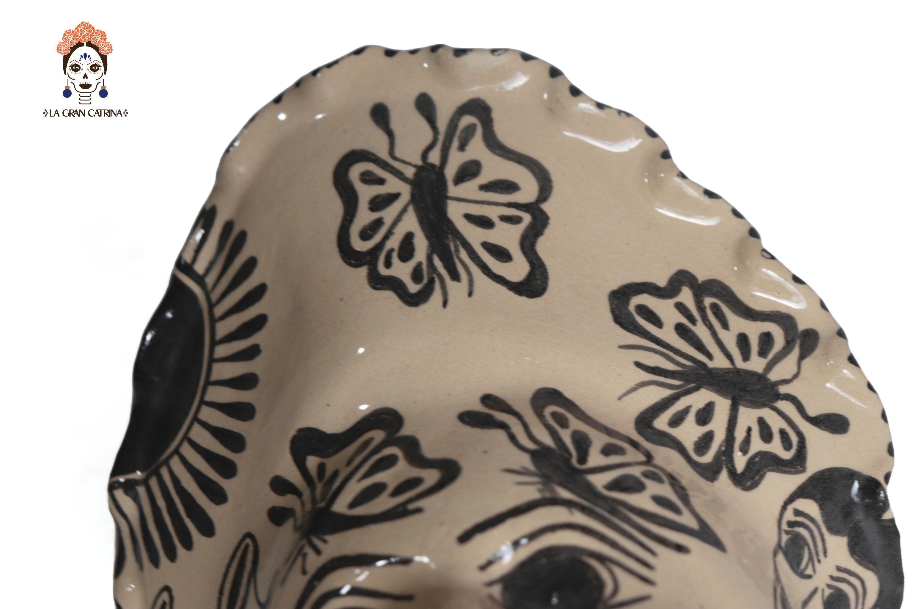 Set of planters child face - 4 pieces Tzintzuntzan