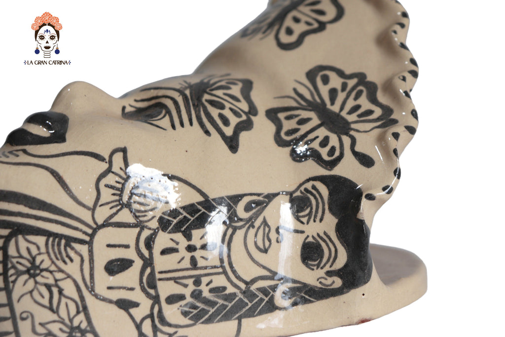 Set of planters child face - 4 pieces Tzintzuntzan