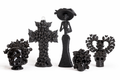 Tallr Set Day of the Dead Black La Gran Catrina