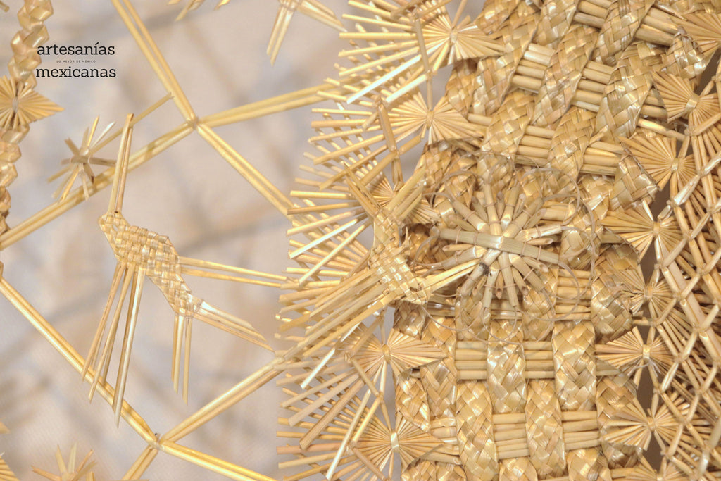 Wheat Straw Wall Circle - Colibríes - 40 in. Panikua
