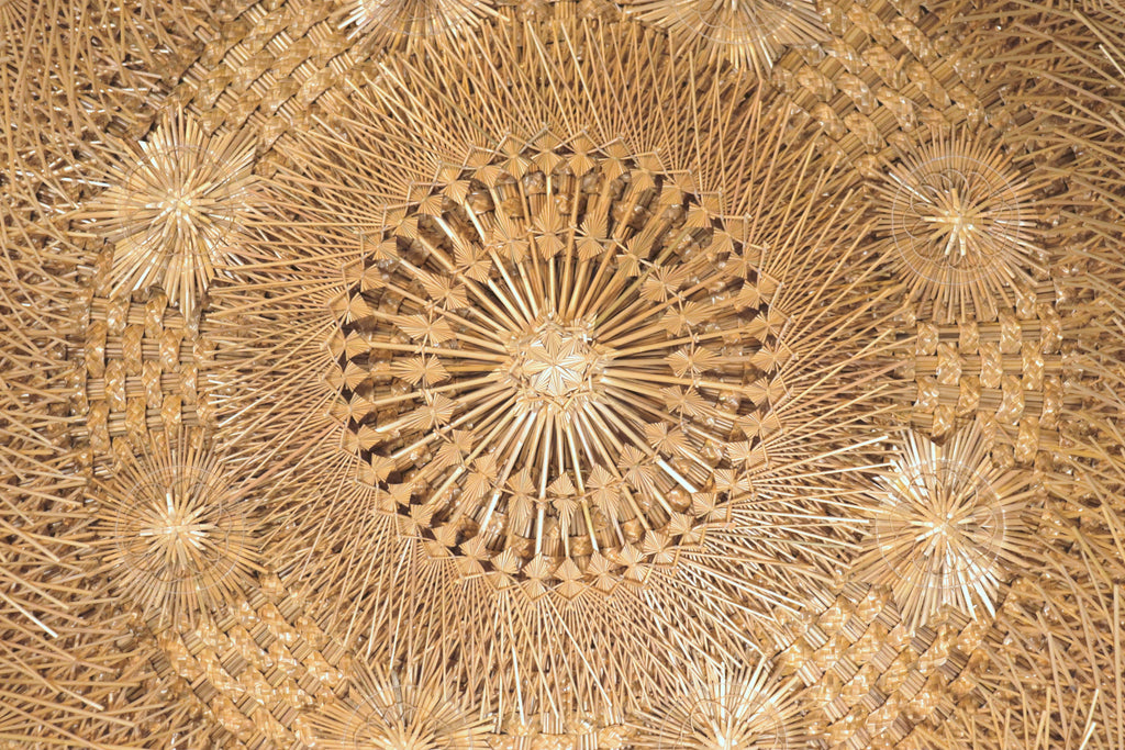 Wheat Straw Wall Circle - Constelación - 40 in. Panikua