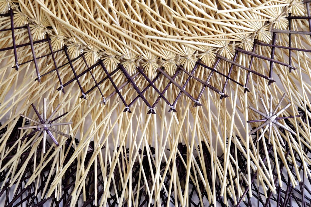 Wheat Straw Wall Circle - Black Copper - 40 in. Panikua
