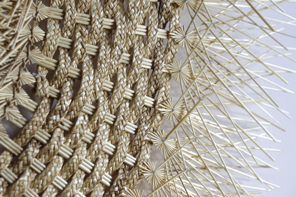 Wheat Straw Wall Circle - Woven - 40 in. Panikua