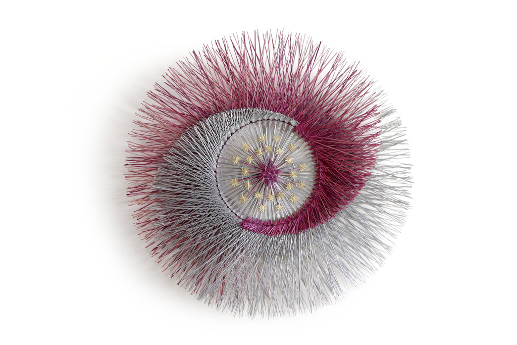 Wheat Straw Wall Circle - Pink Eclipse - 40 in. Panikua