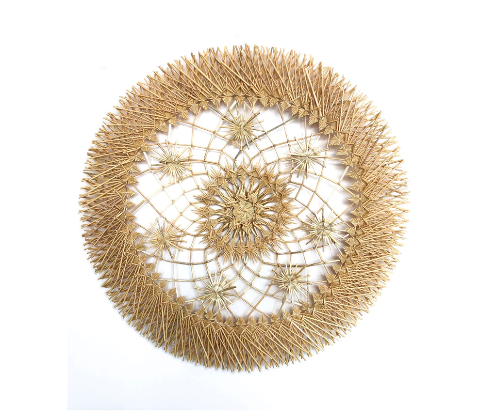 Wheat Straw Wall Circle - Atrapasueños - 20 in. Panikua