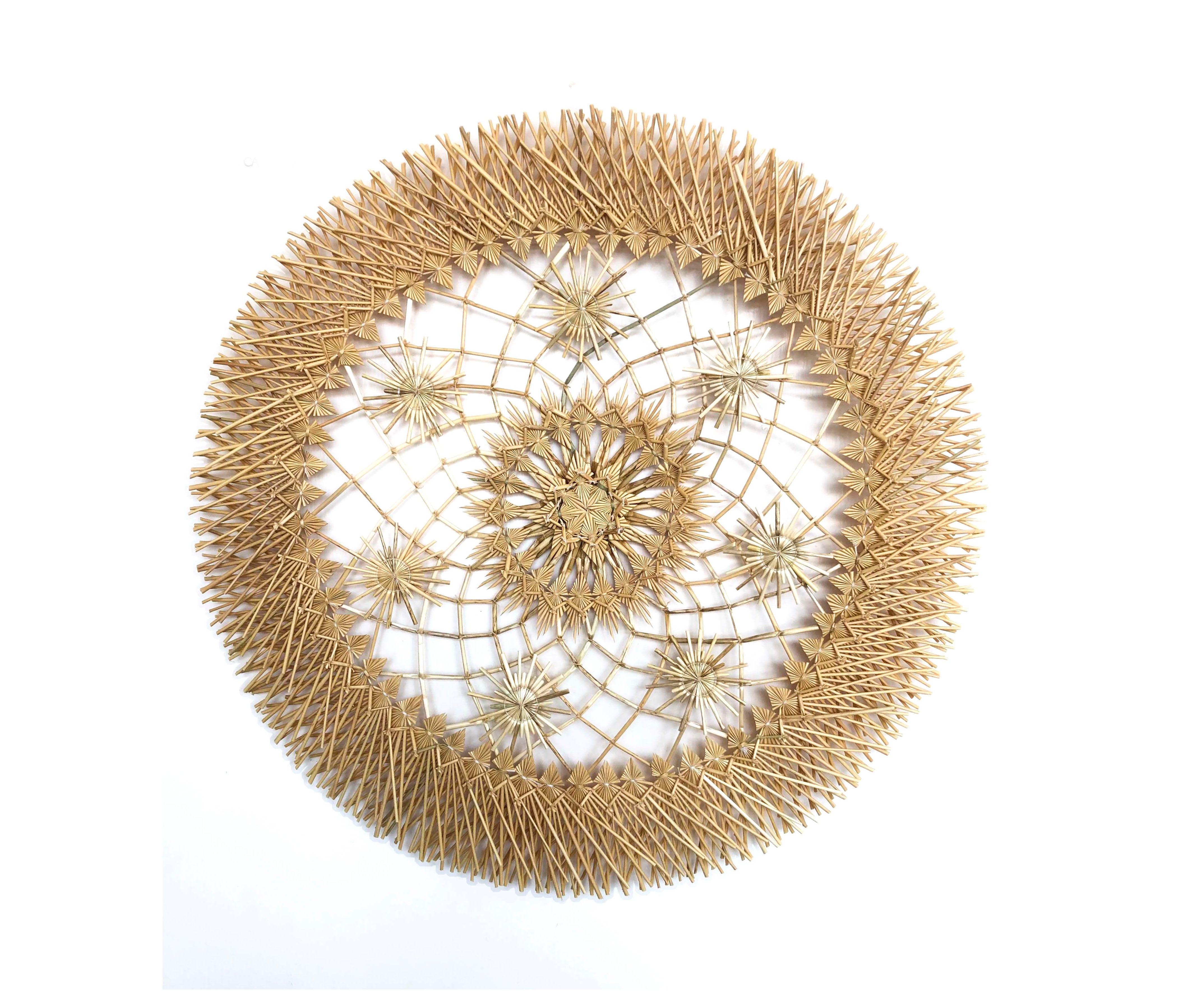 Wheat Straw Wall Circle - Atrapasueños - 20 in. Panikua
