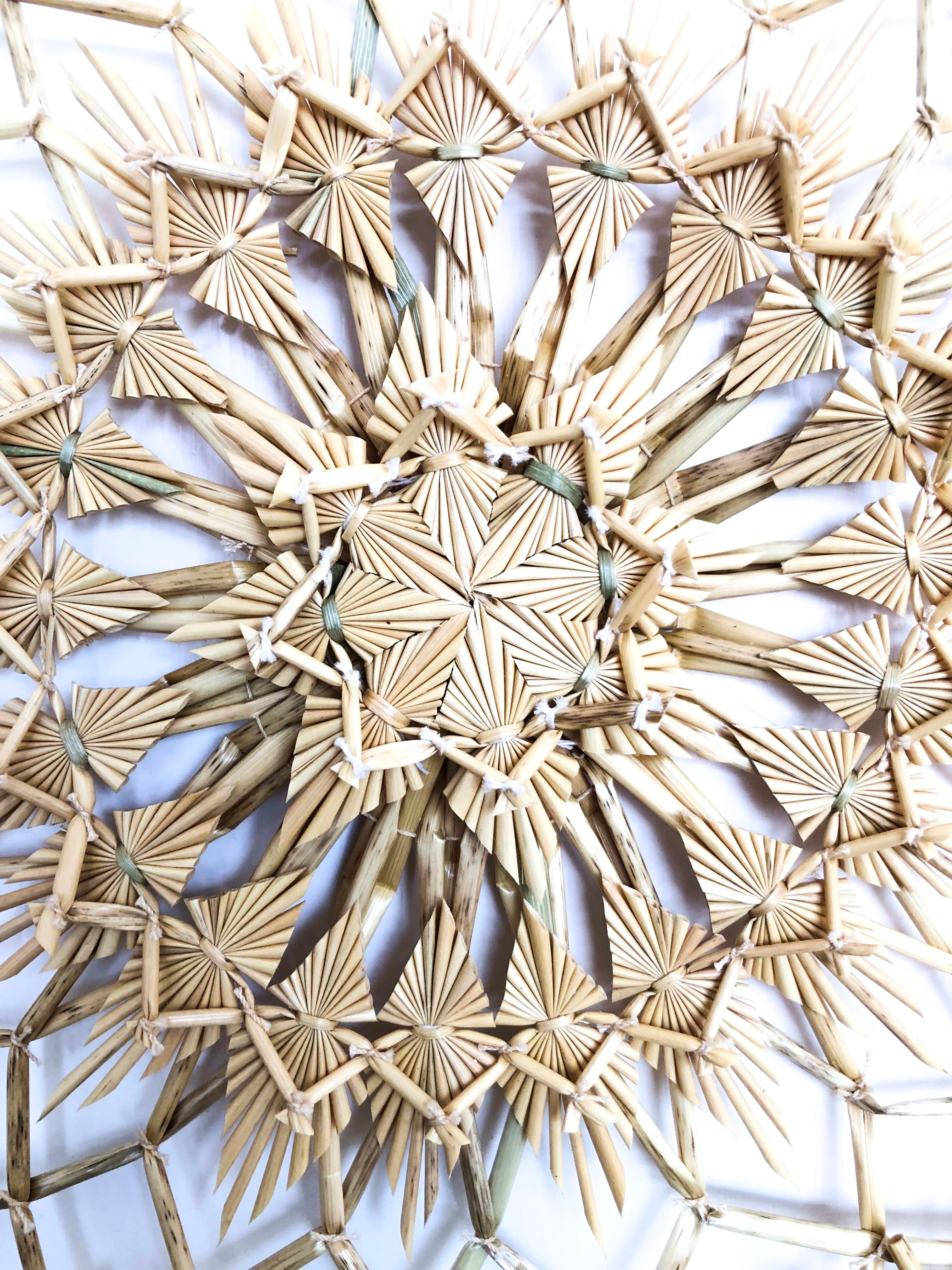 Wheat Straw Wall Circle - Atrapasueños - 20 in. Panikua