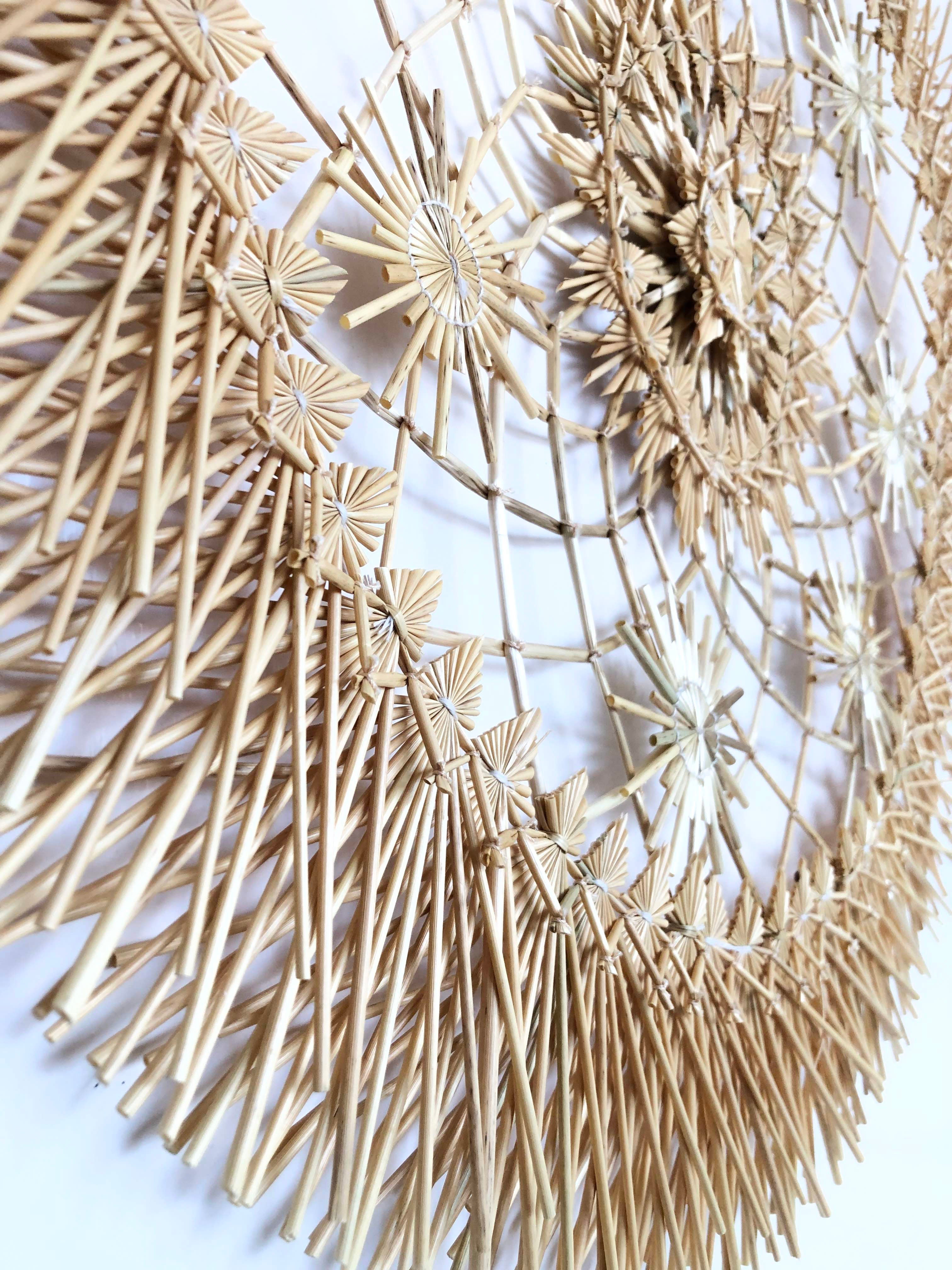 Wheat Straw Wall Circle - Atrapasueños - 20 in. Panikua
