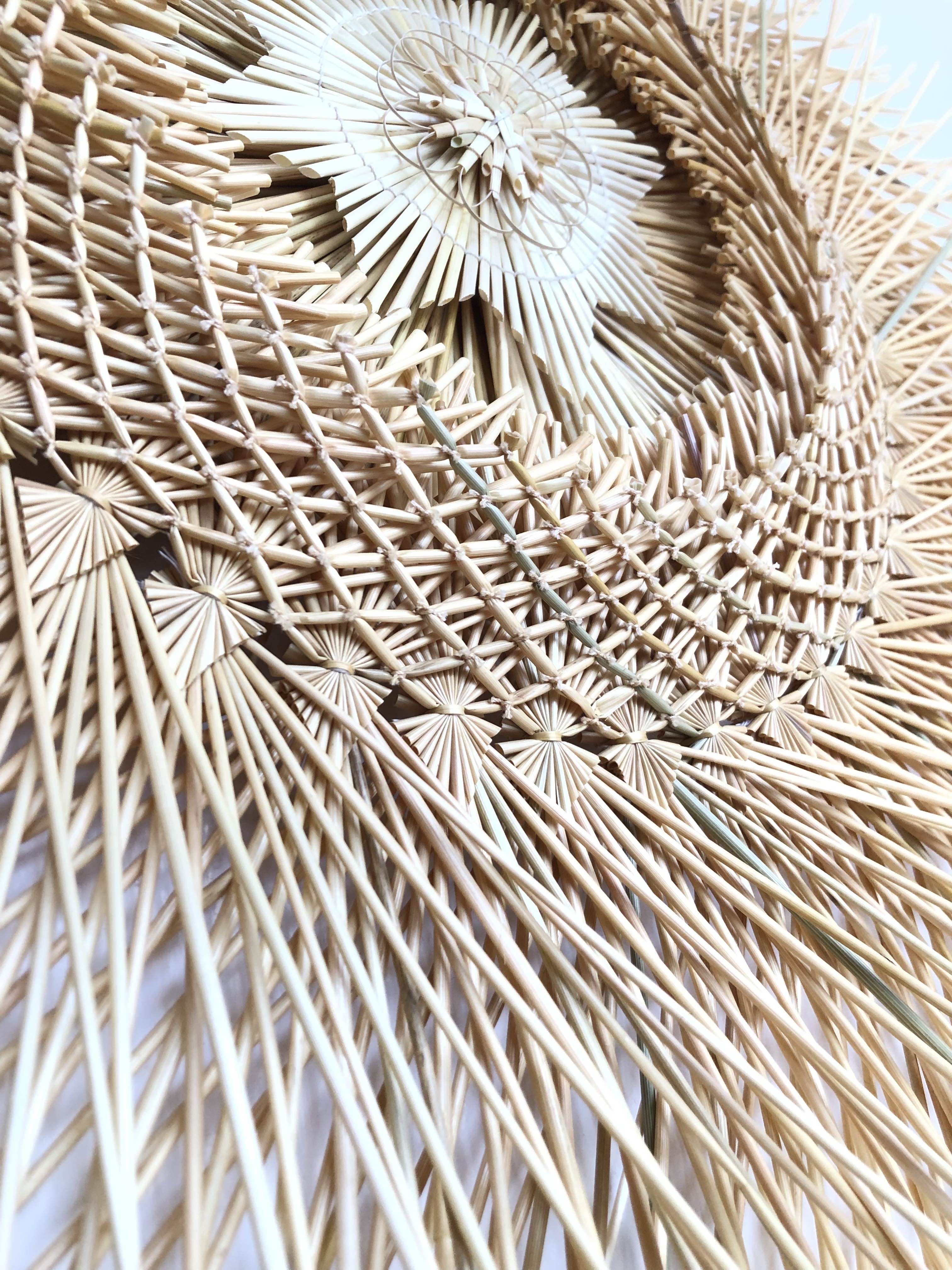 Wheat Straw Wall Circle - Estrella bardeada - 20 in. Panikua