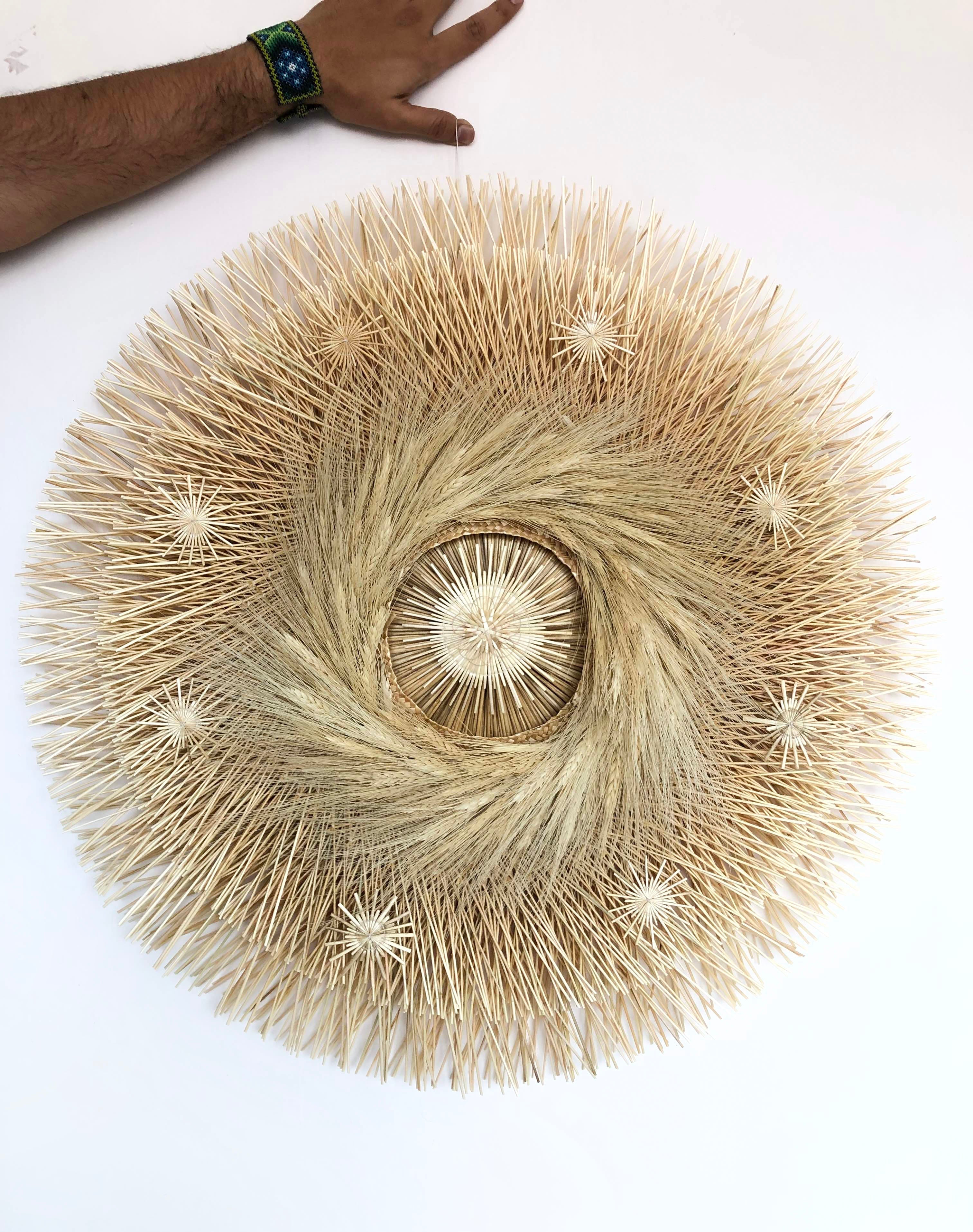 Wheat Straw Wall Circle - Remolino - 27.5 in. Panikua