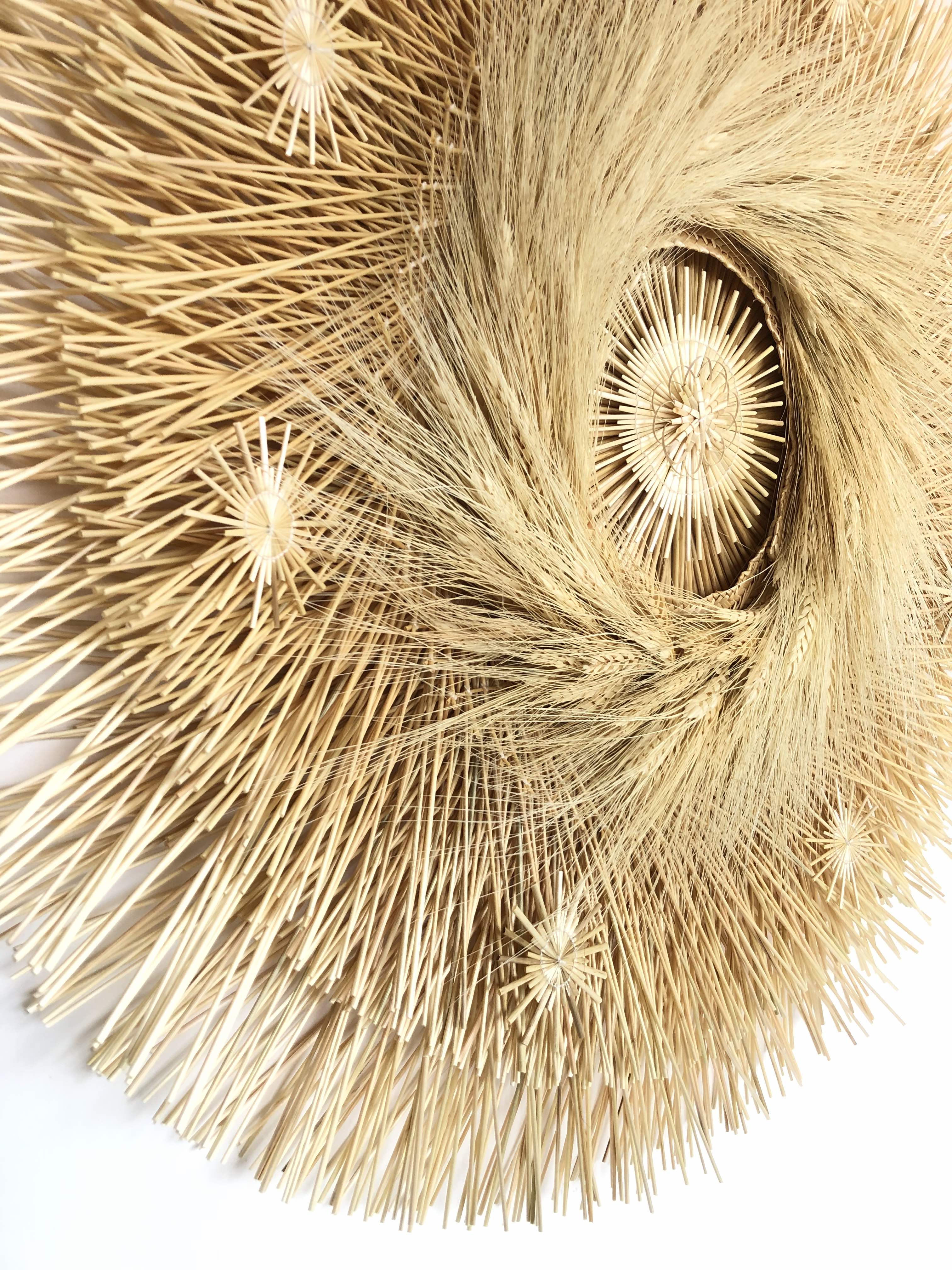 Wheat Straw Wall Circle - Remolino - 27.5 in. Panikua
