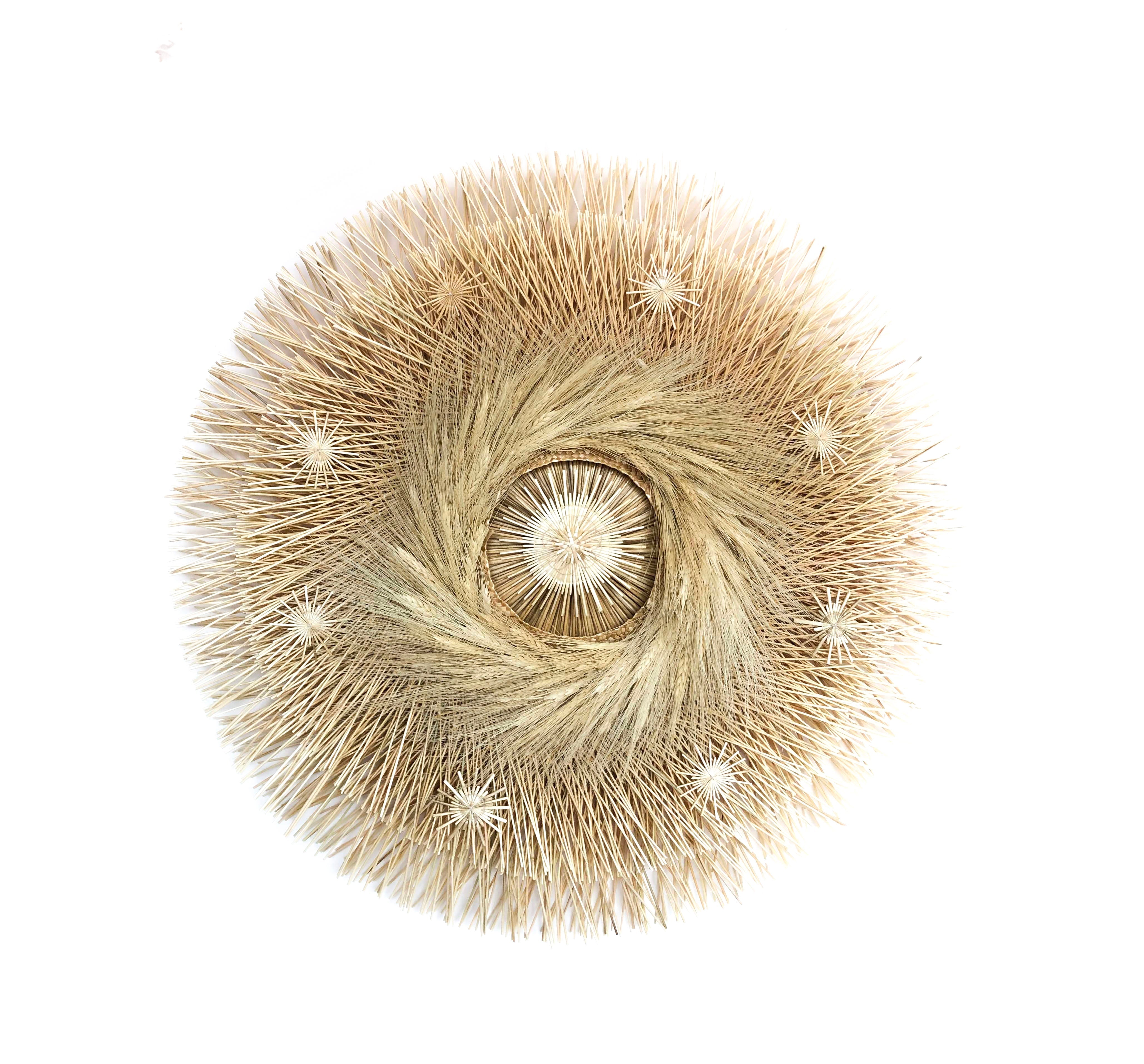 Wheat Straw Wall Circle - Remolino - 27.5 in. Panikua