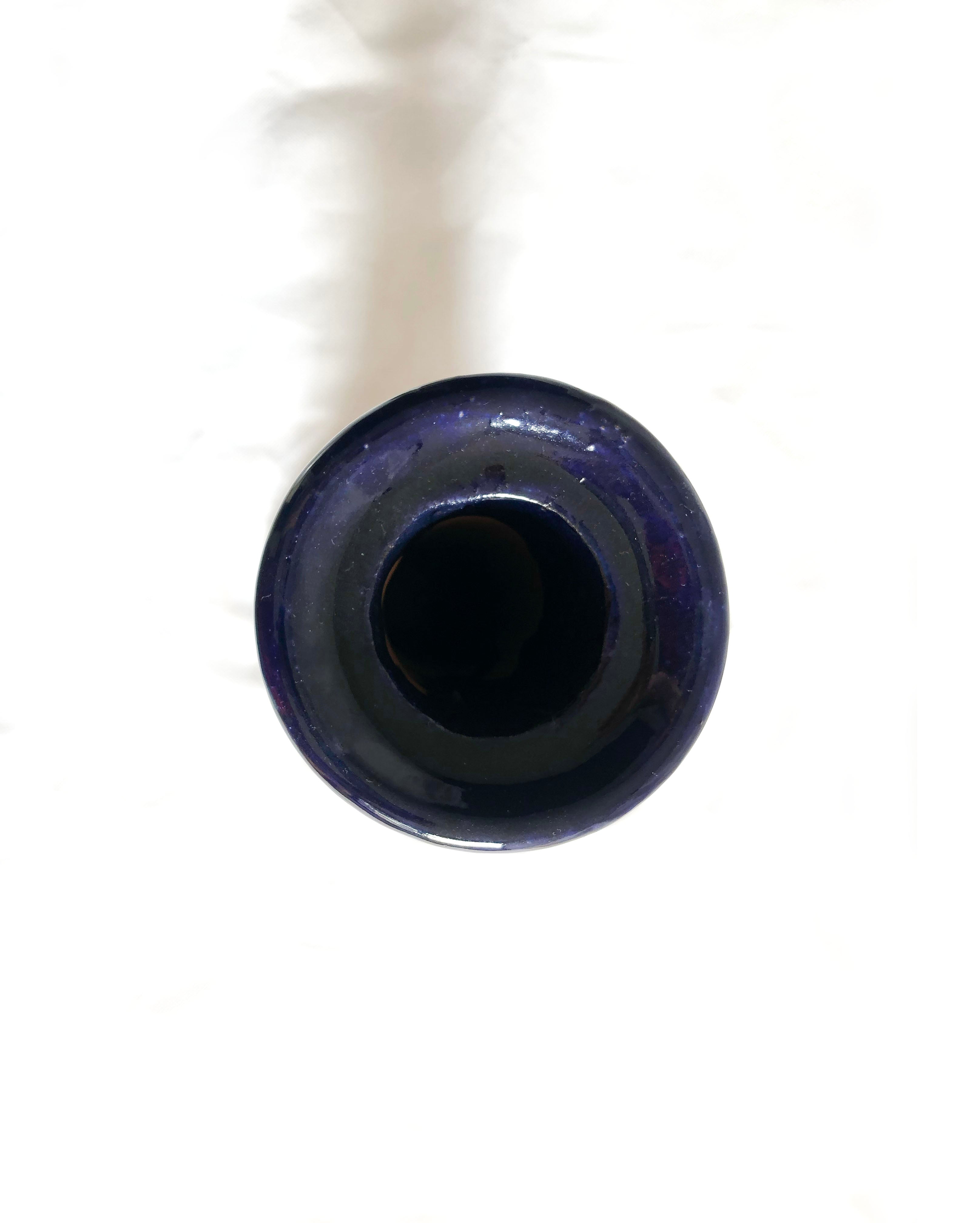 Porta Cirio Blue - Glazed Clay - 15 in. Tereri