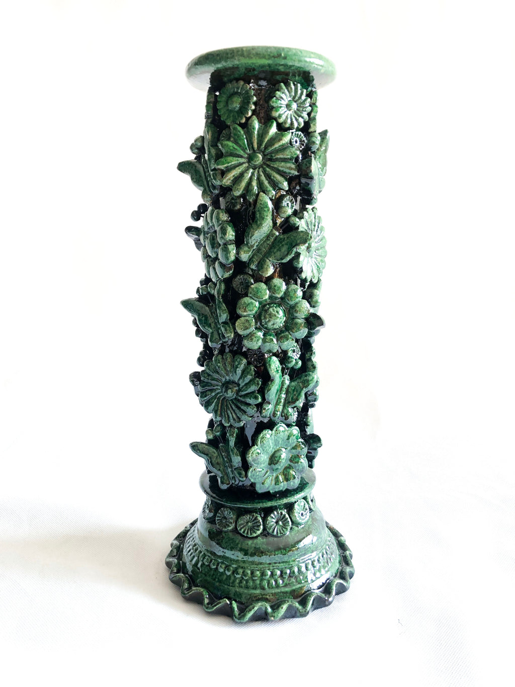 Porta Cirio Green - Glazed Clay - 15 in. Tereri