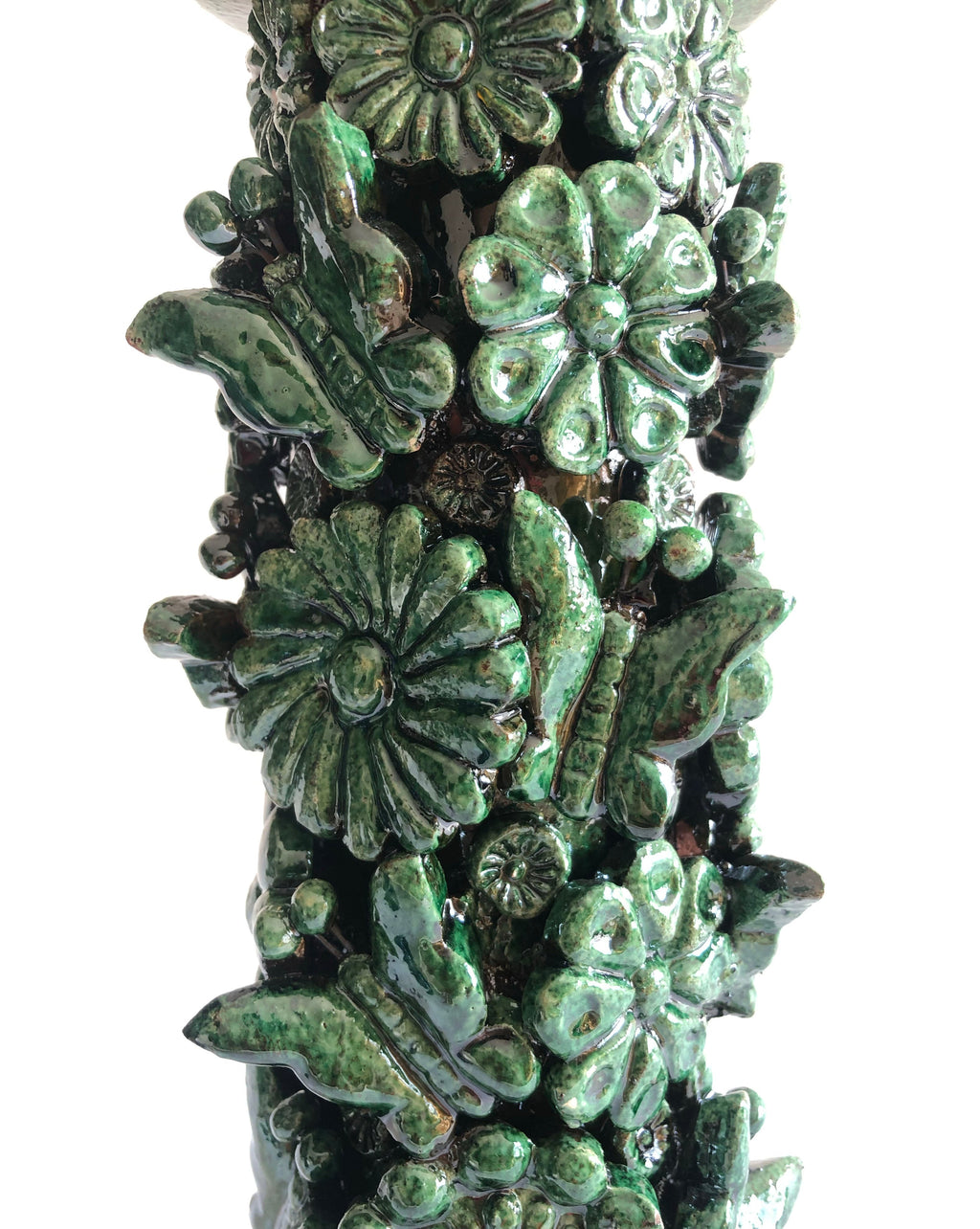 Porta Cirio Green - Glazed Clay - 15 in. Tereri