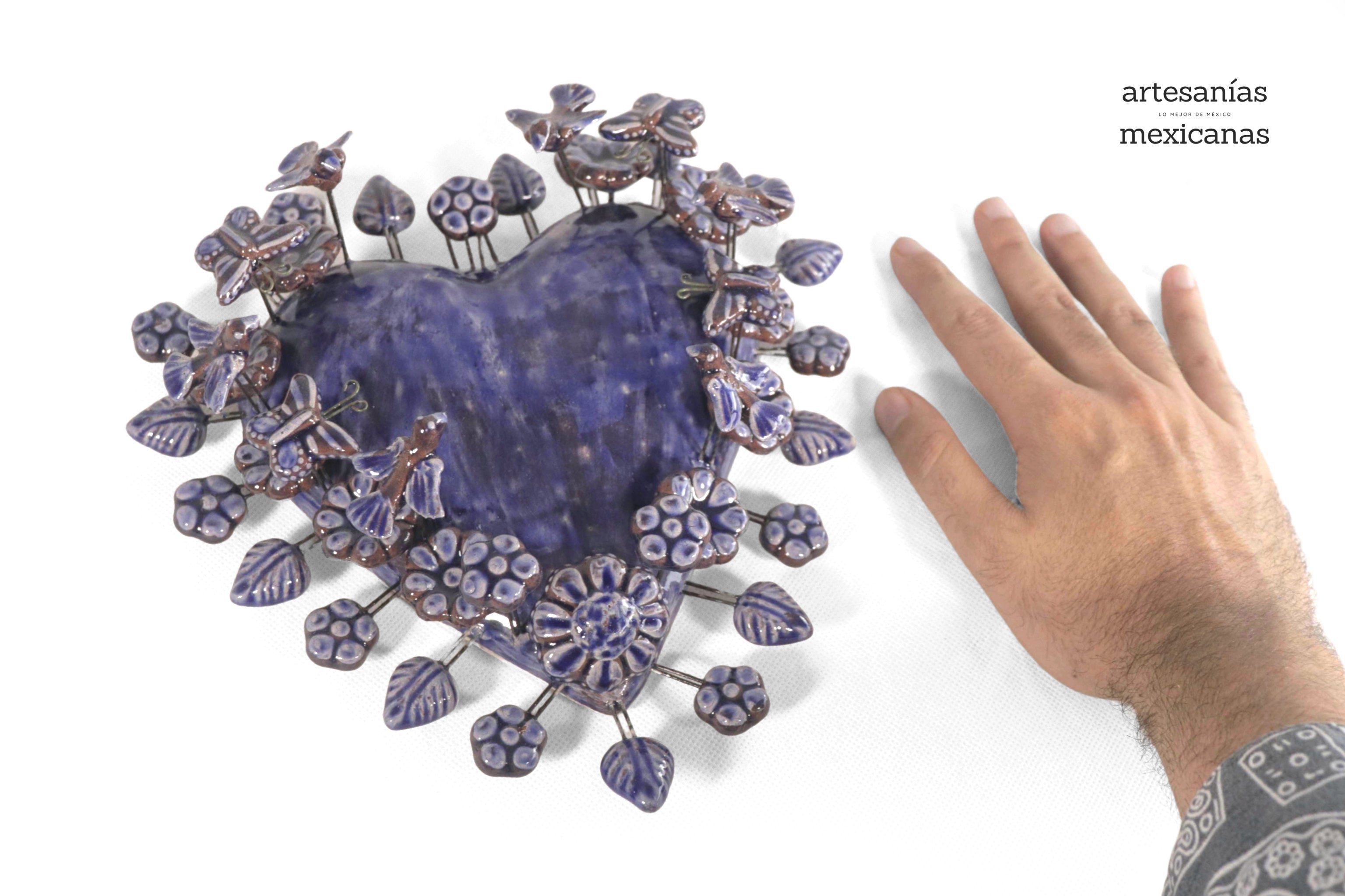 Heart Blue - 8.6 in. Montoya