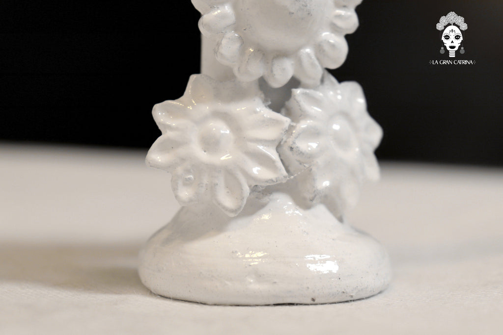 Cross white - Glazed Clay - 5.7 in. - in. Production Tereri