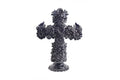 Cross blue - Glazed Clay - 12.5 in. Tereri