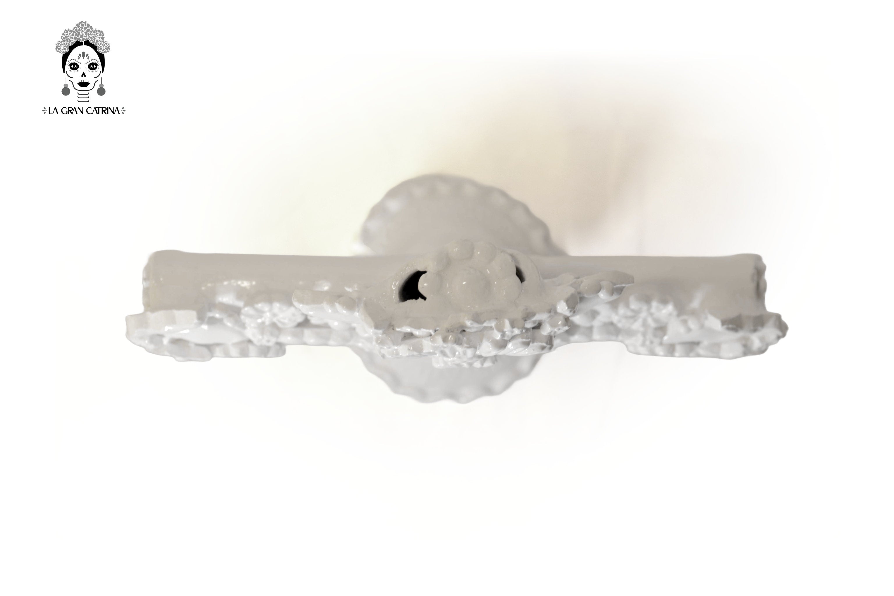 Cross white - Glazed Clay - 18 in. Tereri