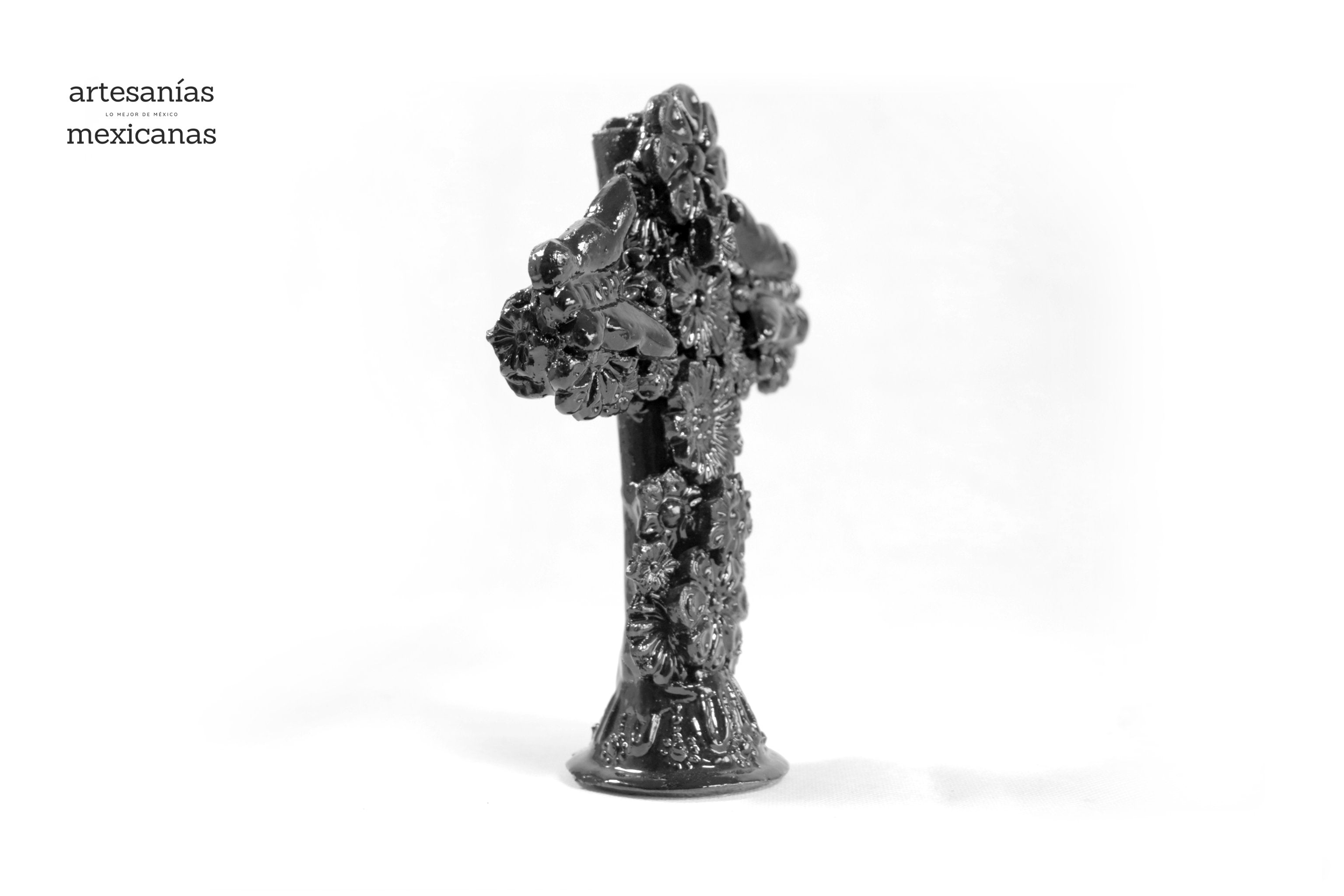Cross black - Glazed Clay - 7.4 in. Tereri