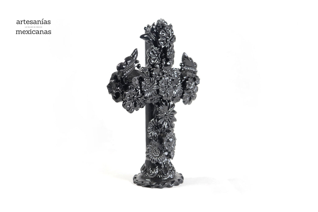 Cross black - Glazed Clay - 10 in. Tereri