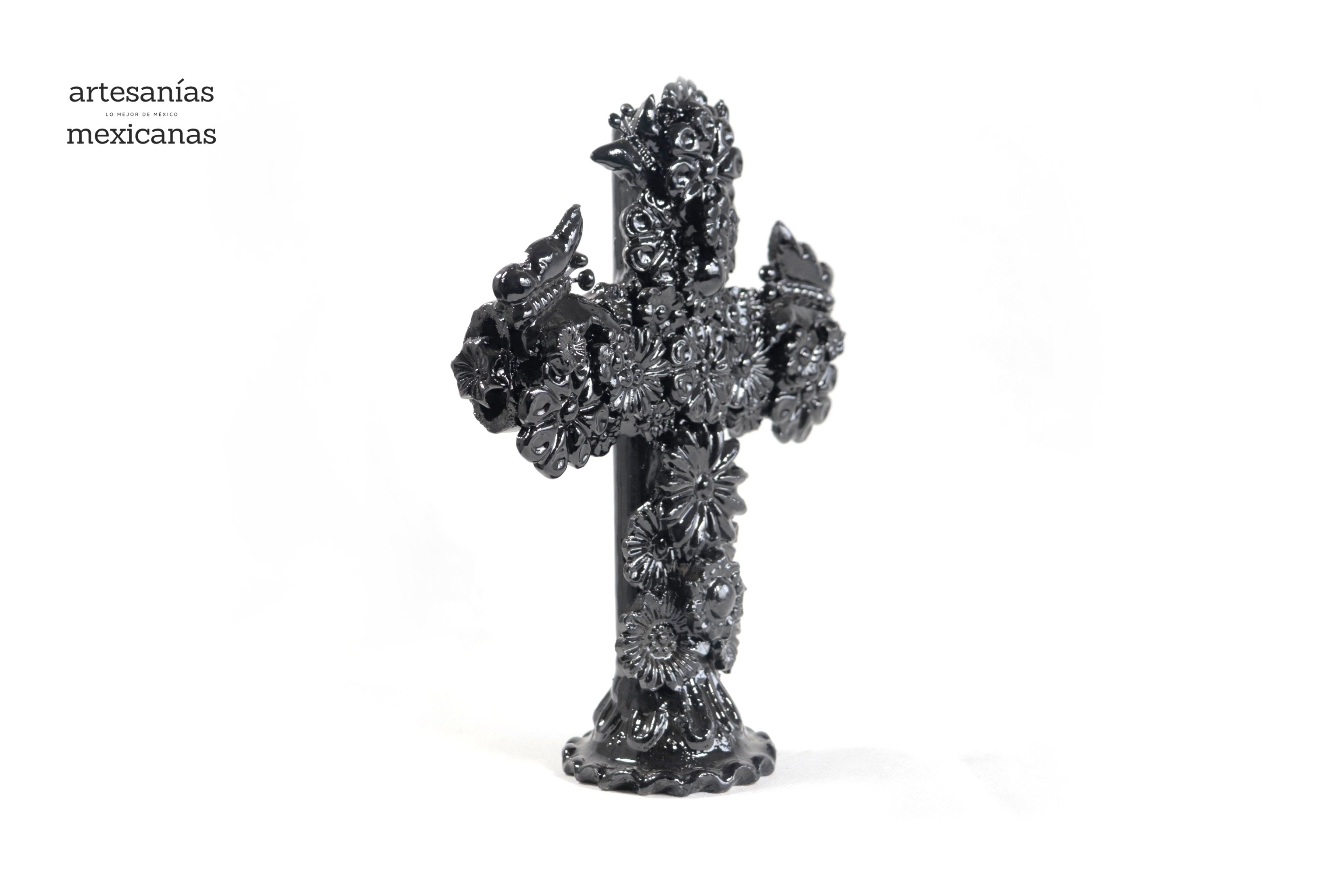 Cross black - Glazed Clay - 10 in. Tereri