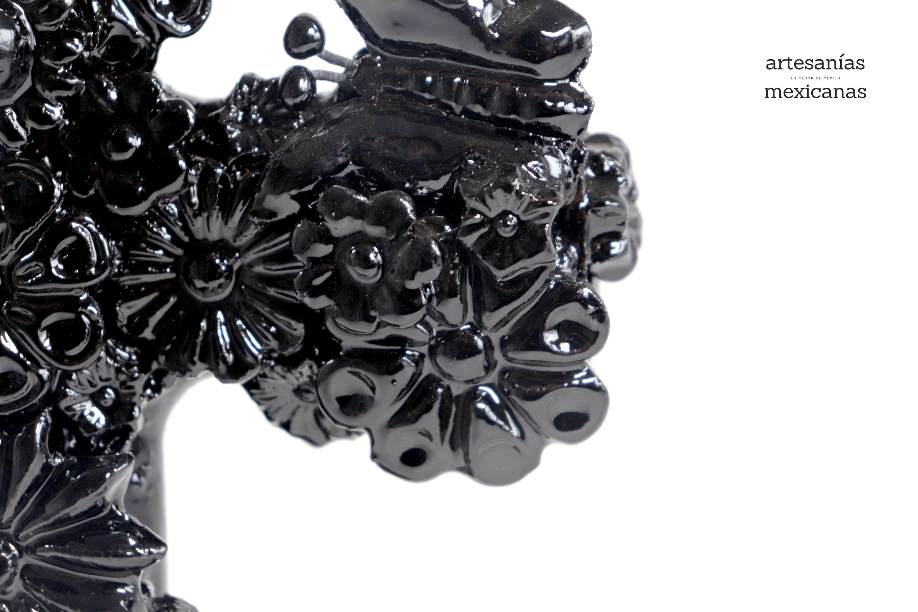 Cross black - Glazed Clay - 10 in. Tereri