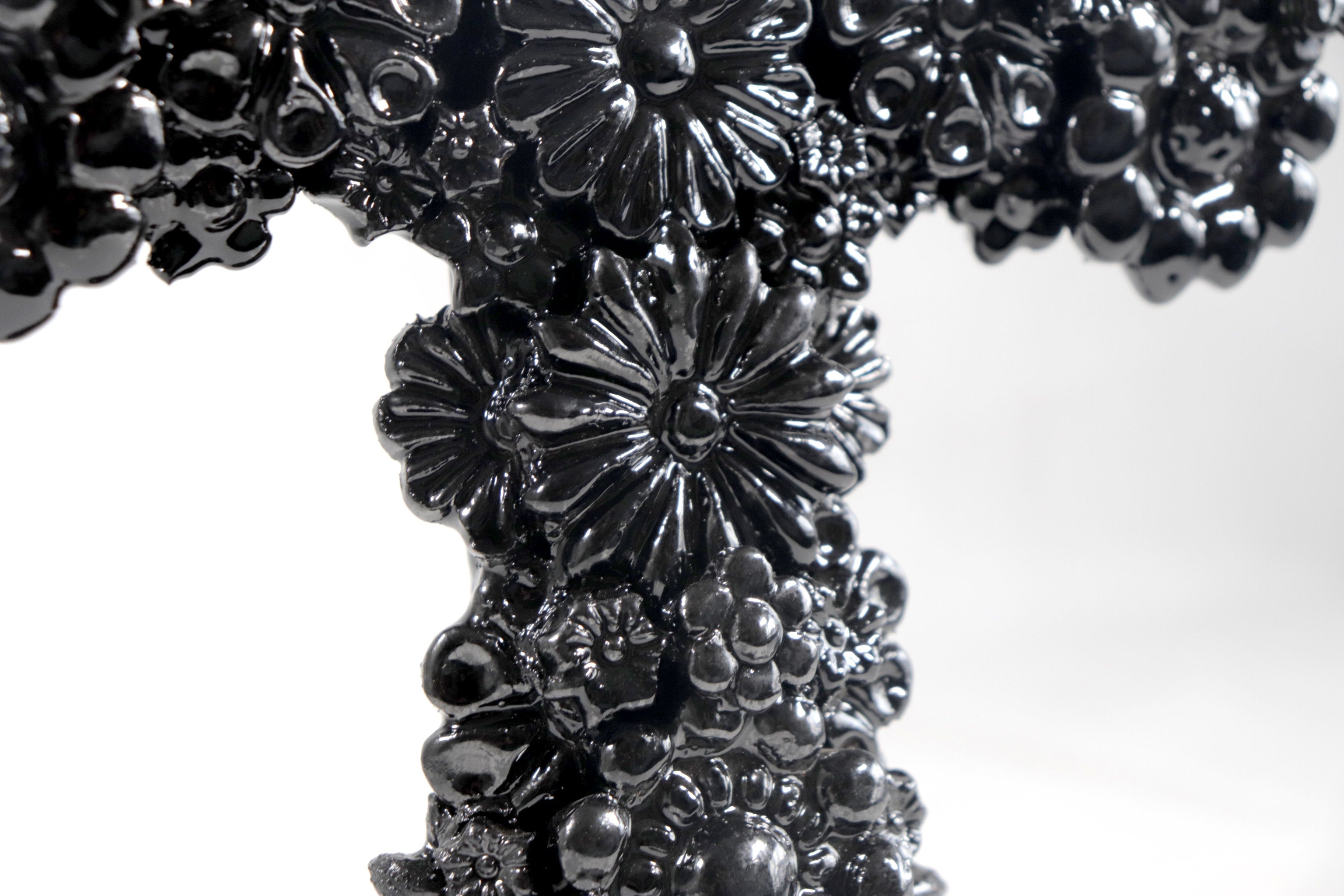 Cross black - Glazed Clay - 12.5 in. Tereri