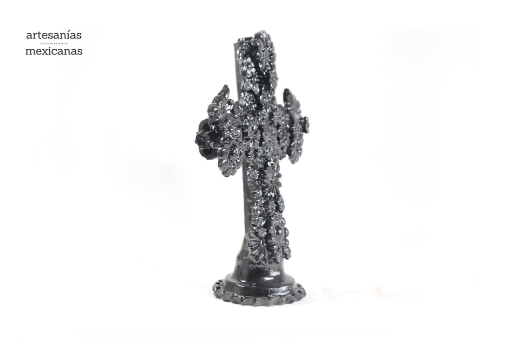 Cross black - Glazed Clay - 12.5 in. Tereri