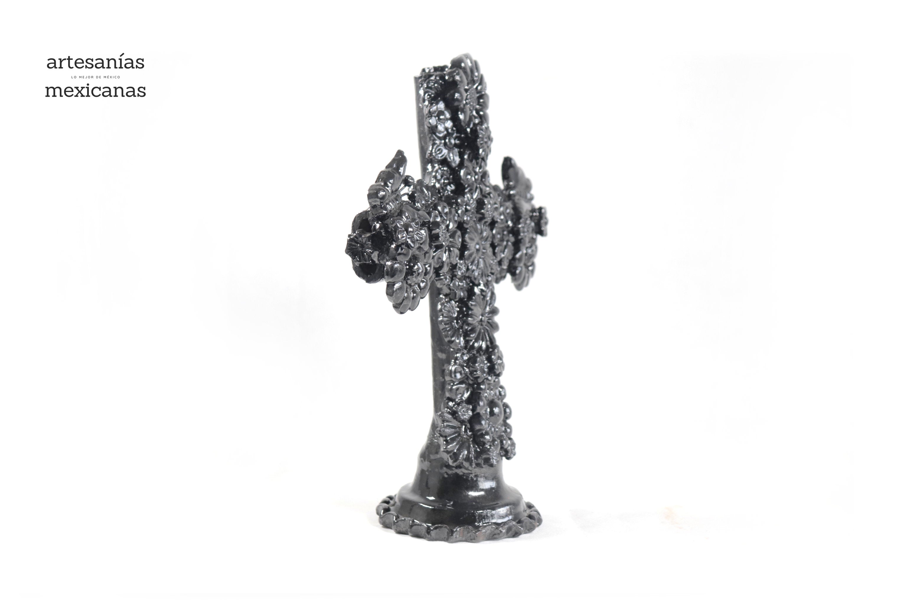 Cross black - Glazed Clay - 12.5 in. Tereri