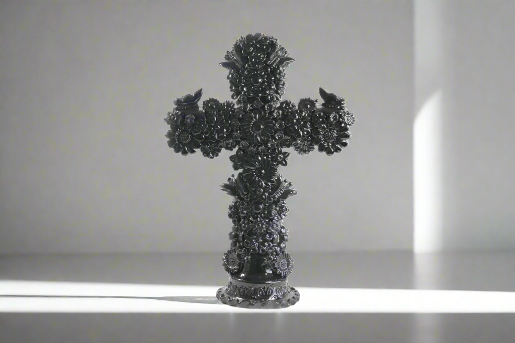 Cross black - Glazed Clay - 15 in. Tereri