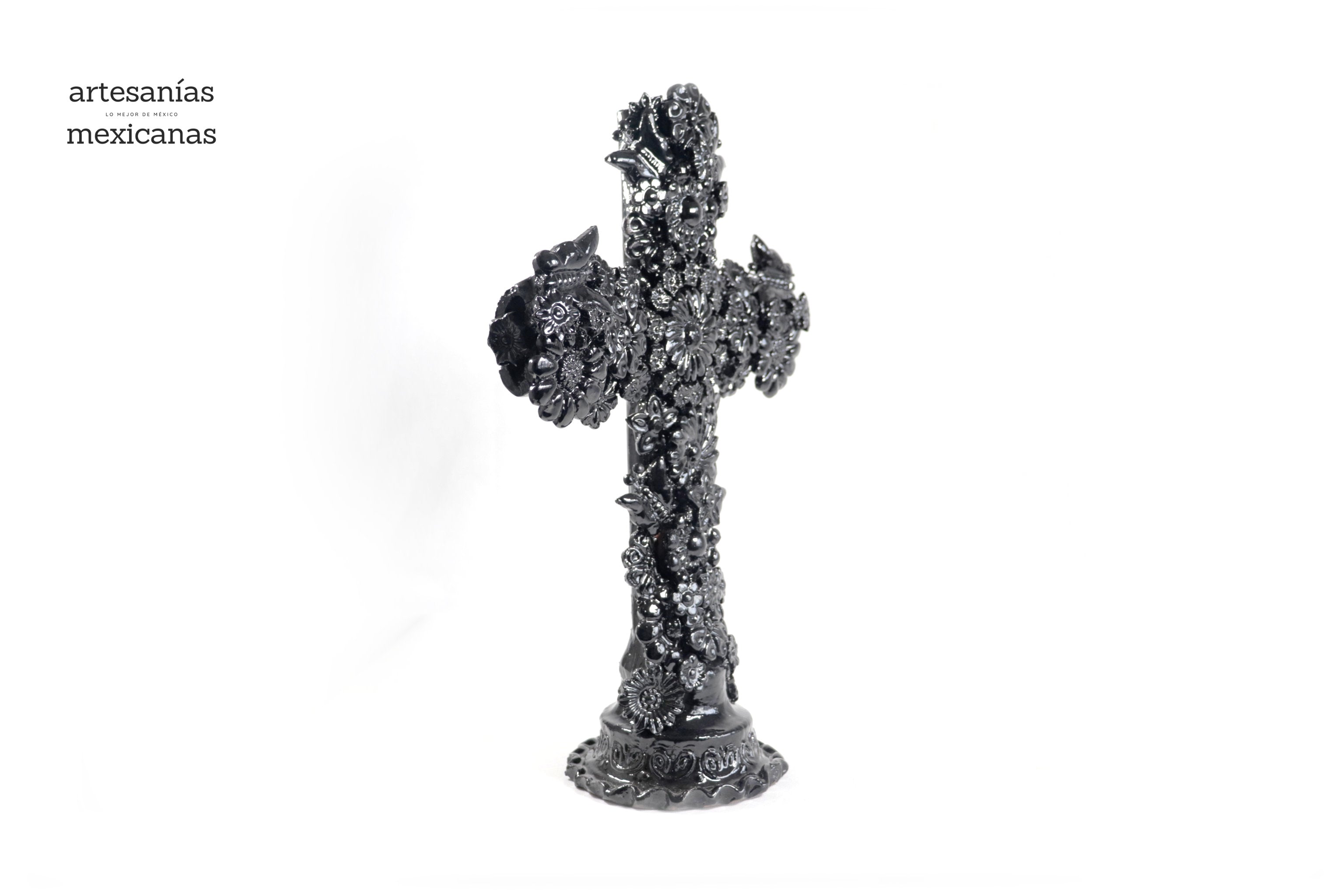 Cross black - Glazed Clay - 15 in. Tereri