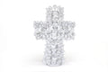 Cross white - Glazed Clay - 19.6 in. Tereri