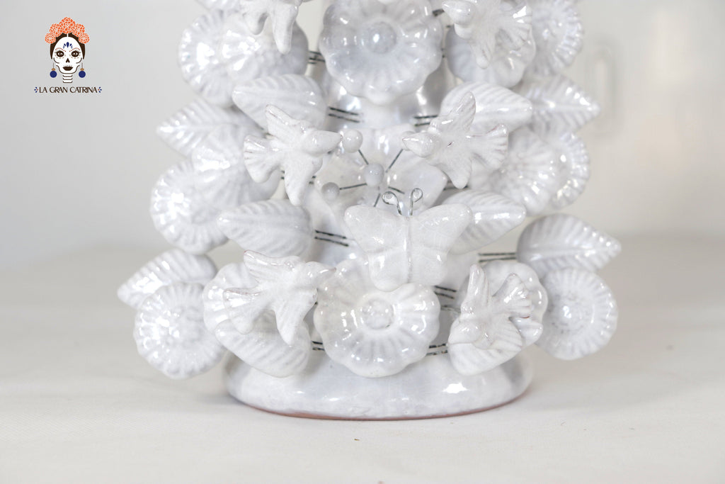 Cross white - Glazed Clay - 19.6 in. Tereri