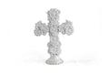 Cross white of 12.6 in. - Glazed Clay Tereri