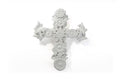 Cross white Wall - Glazed Clay - 11.4 in. Tereri