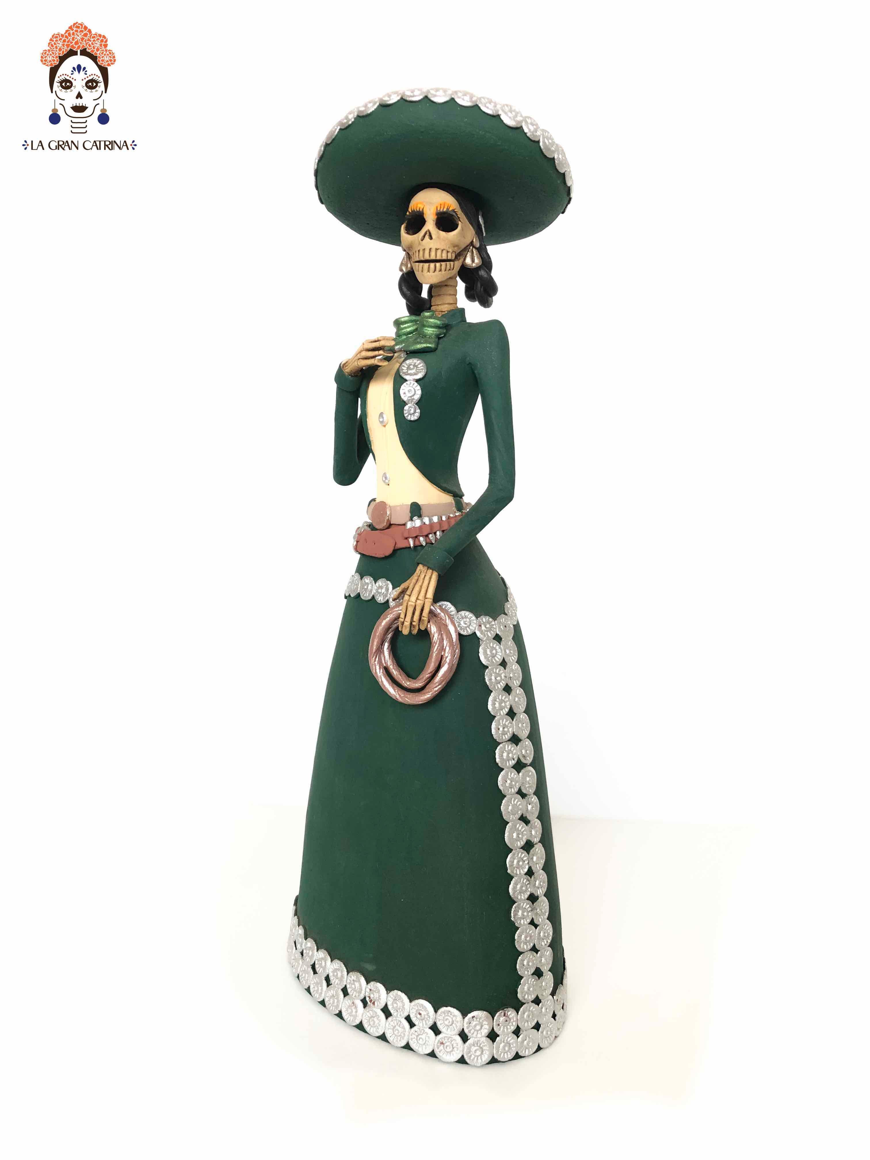 Pair of Catrines Charros - 15 in. Adan