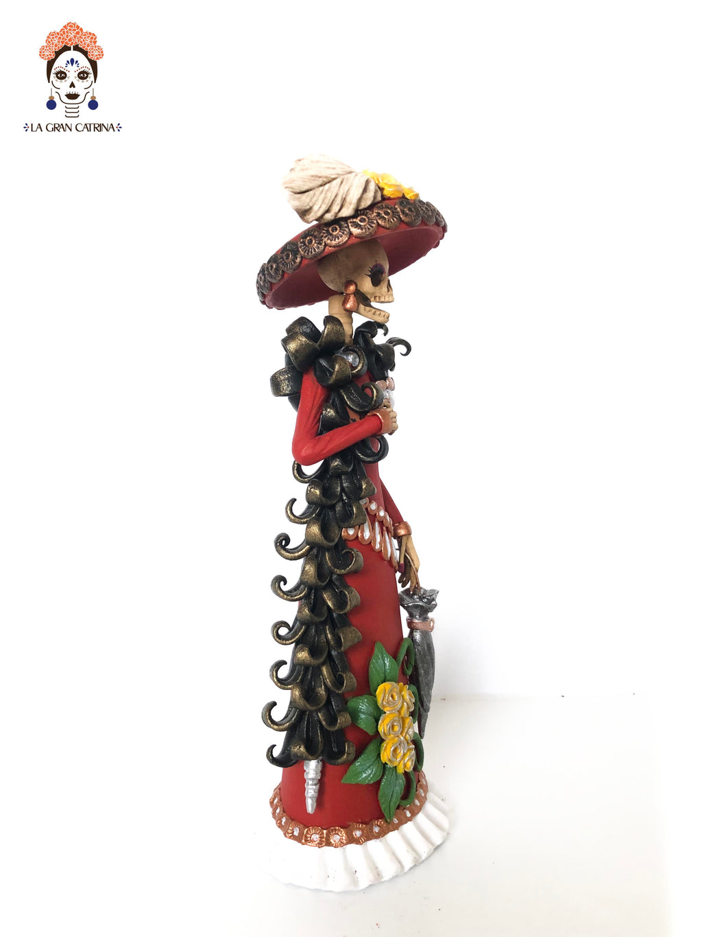 Catrina garbancera vestido red - 10 in. Adan