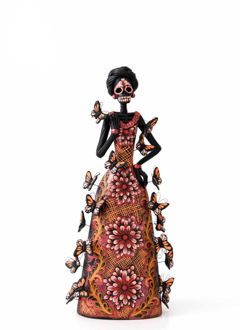 Catrina of butterflies orange - 12 in. Adan