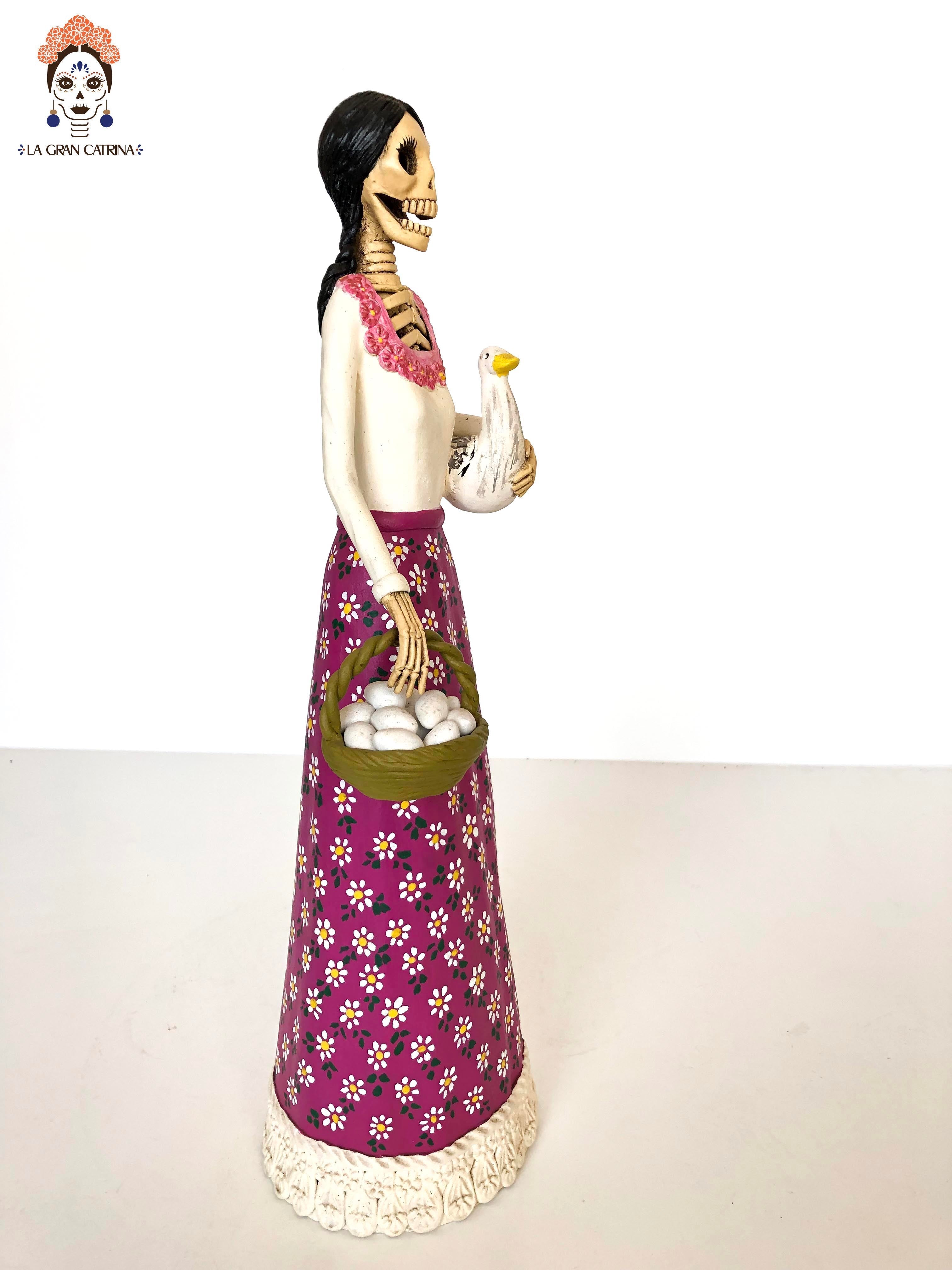 Catrina huevera - 19 in. Adan