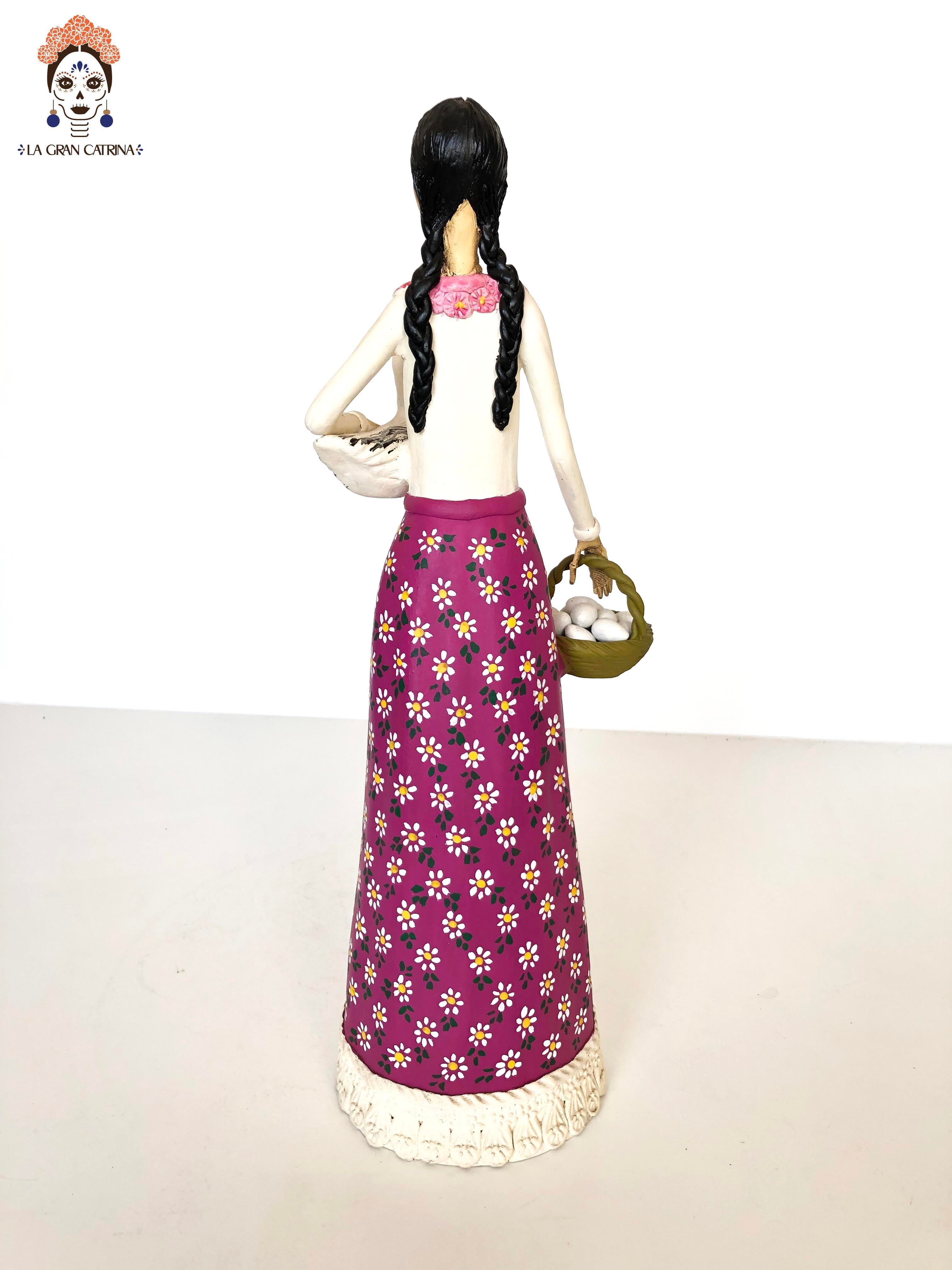 Catrina huevera - 19 in. Adan