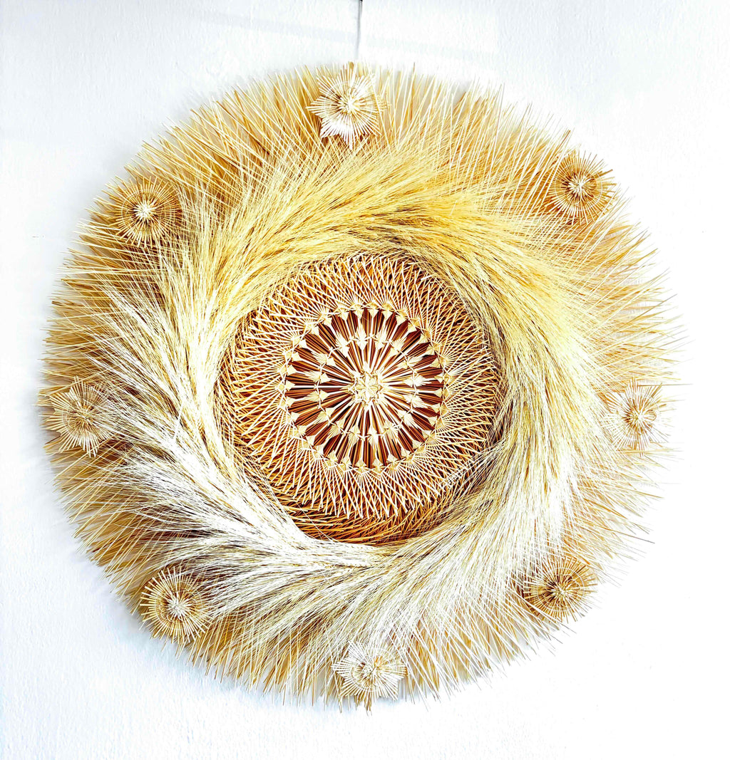 Wheat Straw Wall Circle - Espigas - 40 in. Panikua
