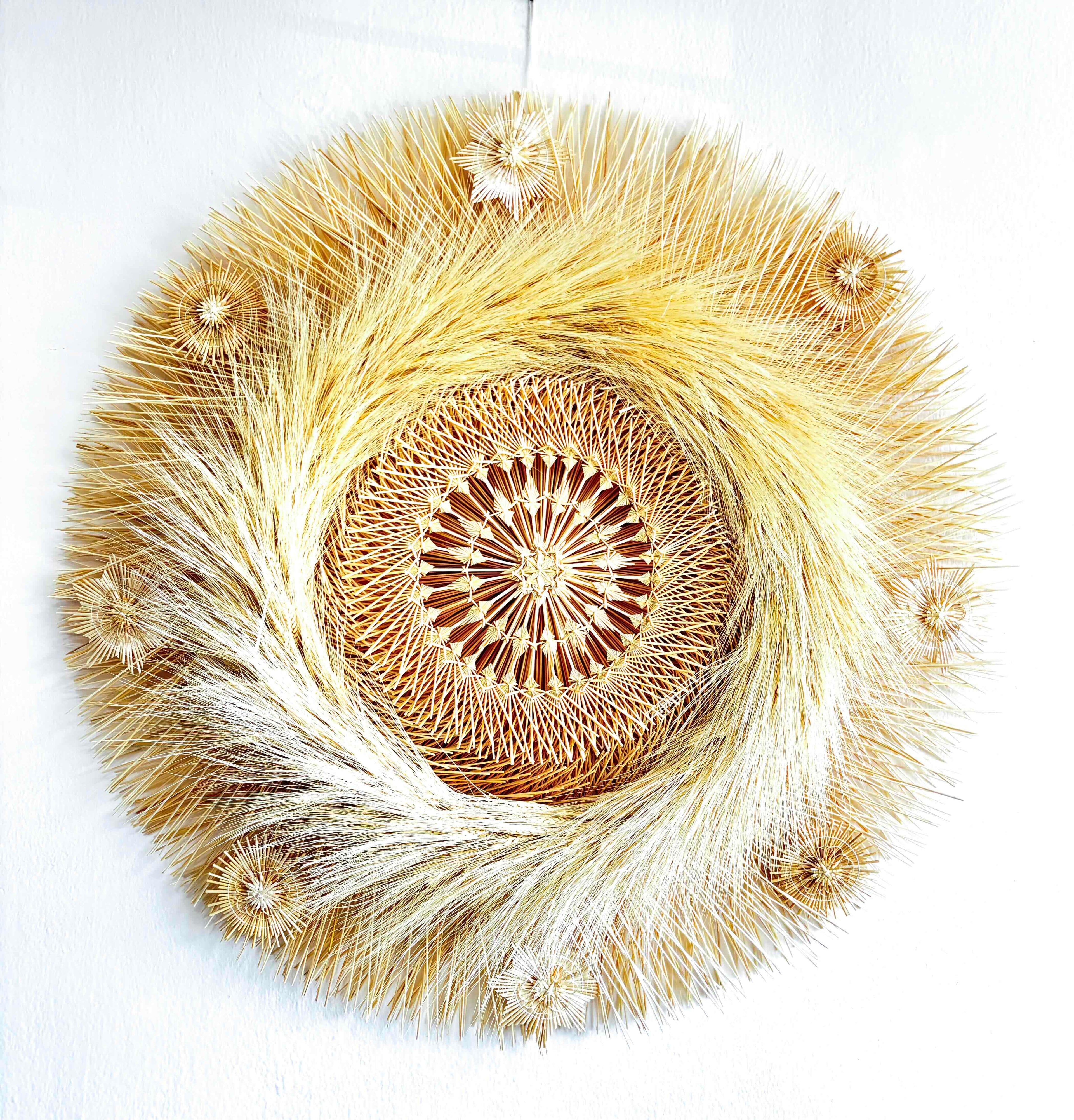 Wheat Straw Wall Circle - Espigas - 40 in. Panikua